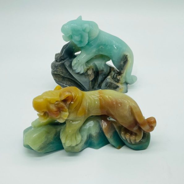 Pièces Caraïbes Calcite tigre sculpture