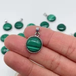 MALACHITE ROND PENDENTIF CRISTAL EN GROS – 5