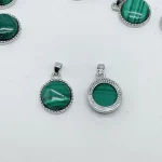 MALACHITE ROND PENDENTIF CRISTAL EN GROS – 5