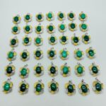 42 pièces pendentifs à breloques en malachite