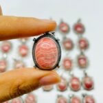 51 pièces-rhodochrosite-argentine-pendentif-charme-981389