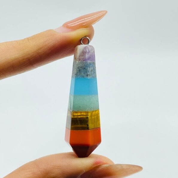 7 Chakra Pendule Point pendentif en gros