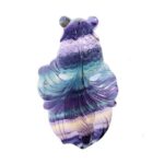 pendentif poisson rouge sculpture fluorite arc-en-ciel