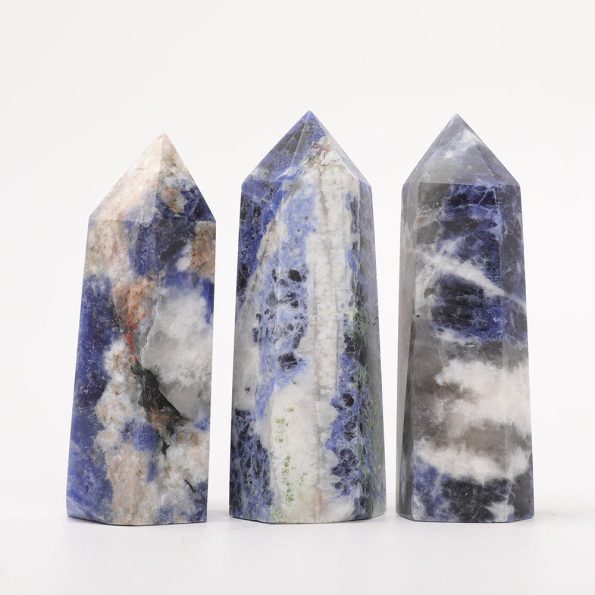 Lot de 3 pointes de sodalite