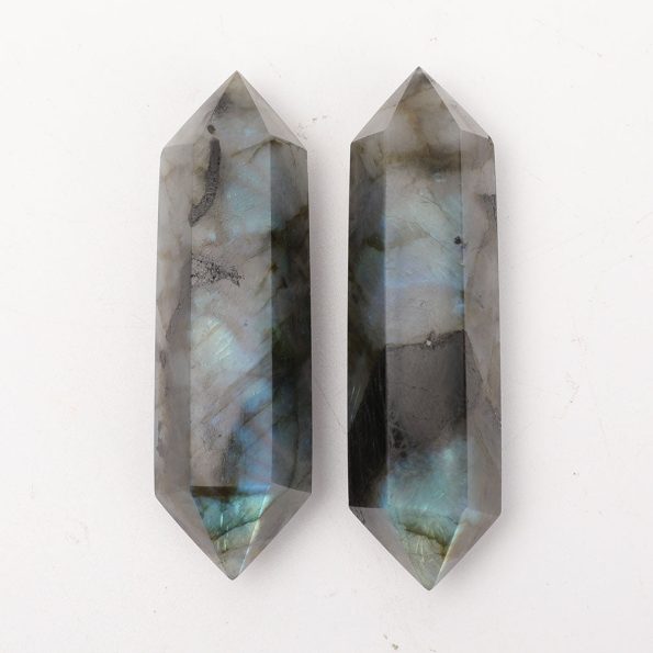 Lot de 2 pointes à double extrémité labradorite