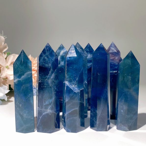 2.5 « -4.0 » Points de fluorite bleue en vrac en gros