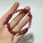 Bracelet-tourmaline-rouge-claire-de haute qualité-HGUB18-942574