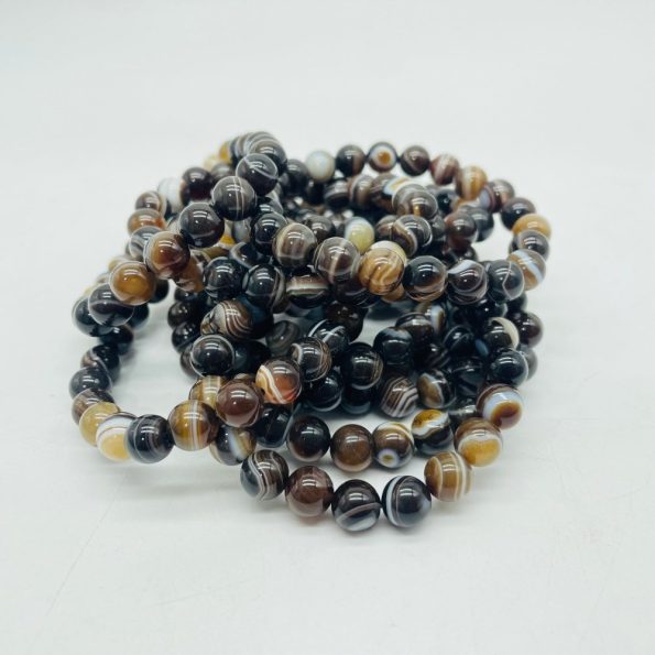 Stripe Agate Bracelet cristal en gros