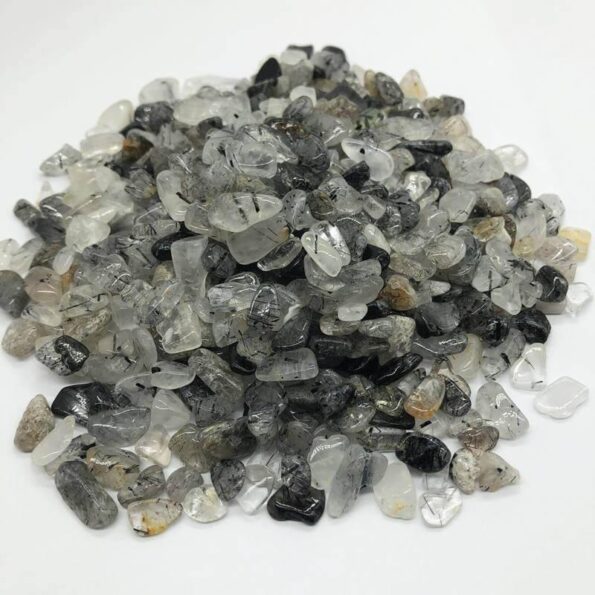 Tourmaline noire Gravier Quartz Cristal Copeaux En gros