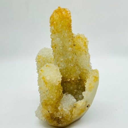 Grappe de quartz de cactus jaune de haute qualité